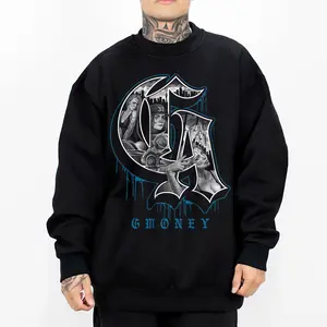 CA Chicano Clothing, Gangster clothes, Hoodies for men, Men's clothing, Streetwear, Graphic tee Tattoo Style Loose Sweatshirts