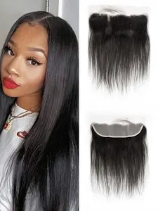 13x4 HD Lace Closure, Stw Invisible Ultra-Thin, Brazilian Raw Virgin Human Hair, Pre Plucked, Natural, Hair Extension