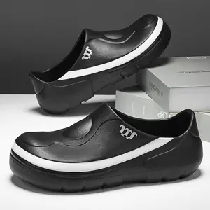 Non-Slip Chef & Nursing Shoes - Waterproof Work Clogs for Kitchen, Hospital & Garden - Comfortable Slip-On Mules