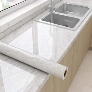 1 roll[23.62*393.70IN] self-adhesive kitchen marble wallpaper-oil-proof, waterproof, suitable for cabinets, stoves and countertops and other scenarios, furniture renovation, easy to install