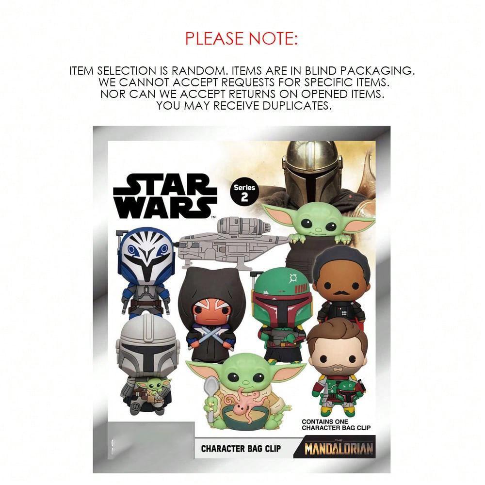 Star Wars 3D Keychain Blind Bag 1PC Officially Licensed Mystery Anime Figure Keyring PVC Blind Box Backpack Charm Perfect for Collectors Mandalorian Series