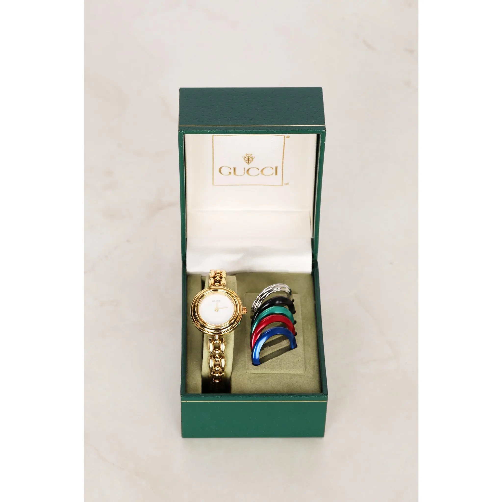 Pre-owned Gucci Multicolor Bezel Play Bead Watch 26mm Drop 60