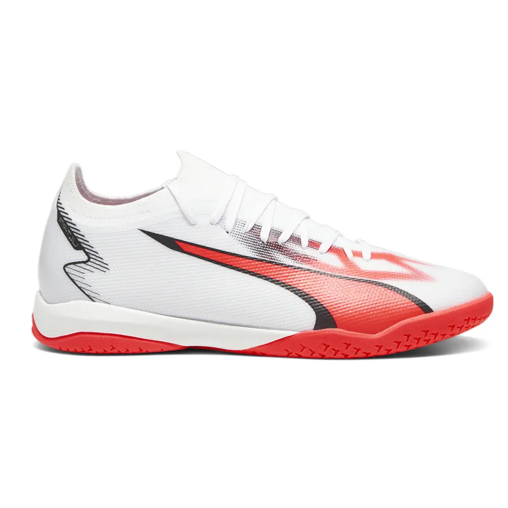PUMA Mens Ultra Match Indoor Soccer Cleats Indoor, Turf - Red