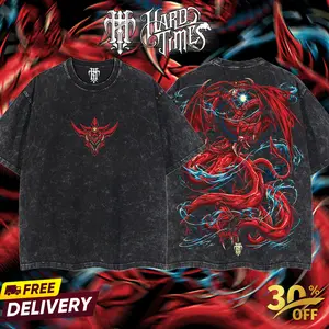 HardTimeClothing - Slifer the sky dragon - Osiris Yugioh Vintage Unisex Oversize Anime Manga Acid  Heavyweight Cotton T-shirt, Anime Merch, Gift For Anime Fans Clothes Oversized