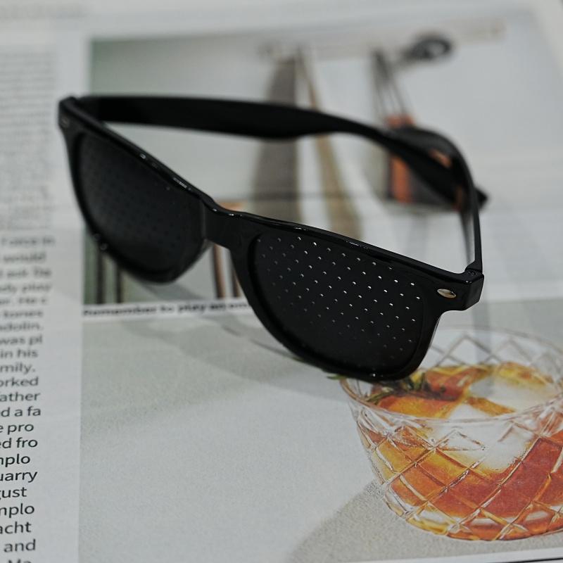 Unisex Pinhole Glasses for Natural Vision Improvement, Eye Exercise Glasses to Reduce Eye Strain & Fatigue, Aesthetic Retro Stenopeic Glasses for Myopia Relief, Natural Eye Care Routine, TikTok Viral Vision Hack