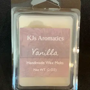 KJs Aromatics Vanilla Waxmelts Handmade Wax Melts 2 OZ Net WT Aromatic Fragrance