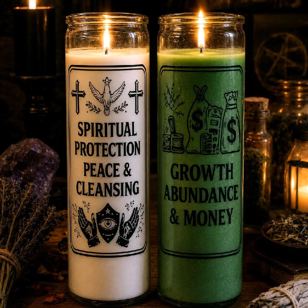Non-Toxic Wax Bundle Candle Set for Spiritual Protection, Growth, Abundance  Room Light Home Decor  Cozy