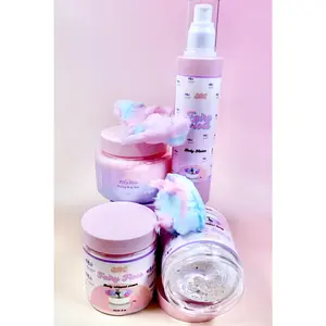 Fairy Floss Body Bundle - Foaming Nectar Cleanser, Cream, and Poultice - Cosmetics for Skin Care, Comfort, and Cleansing