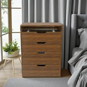 3-in-1 Vanity desk with flip top lighted mirror & storage stool, compact makeup dressing table for bedroom, bathroom or dressing room
