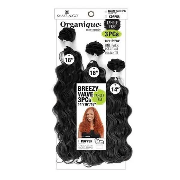 Organique Weave Breezy Wave 14/16/18 inches Human Synthetic Blend