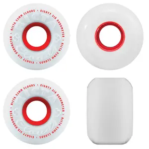 Ricta Wheels 53mm Clouds 86A White/Red