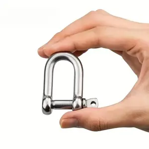 M12 D Ring Quick Release Buckle, 304 Stainless Steel, Ideal for Construction Rigging, Vehicle Recovery, Multi-Purpose Use
