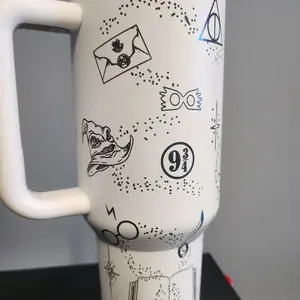 INSPIRED Harry wizardry - 40 oz. stainless steel tumbler Keeps drinks hot or cold for hours