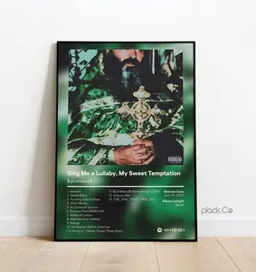 S_ui_cide_boys - Sing Me a Lullaby, My Sweet Temptation - Custom Album Print - Hip Hop Wall Art - Custom Album Cover - S_ui_cide_boys Poster