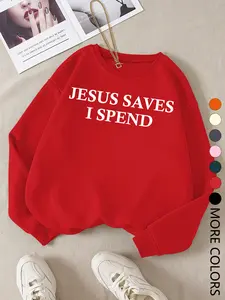 2026 New Casual Creative Letter Print Sweatshirt, Teen Girls Sportswear, Women Daily Wear, Womenswear, Fashion Comfortable Long Sleeve Pullover