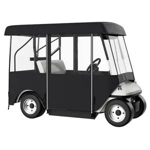 VEVOR Golf Cart Enclosure, 4-Person Golf Cart Cover, 4-Sided Fairway Deluxe, 300D Waterproof Driving Enclosure with Transparent Windows, Fit for EZGO, Club Car, Yamaha Cart (Roof Up to 78.7''L)