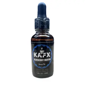KAFX Body Blueberry Muffin Coffee Infused Beard Oil Organic Scented Hair Care Aroma Coconut