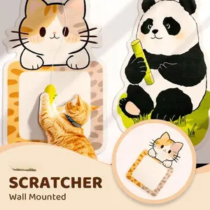 Wall-Mounted Cat Scratching Pad, No Drilling Self-Adhesive Design, Durable Sustainable Felt – Space-Saving Cat Scratcher to Protect Furniture