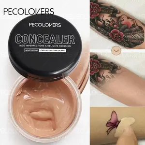 Two Colors Tattoo Concealer Cream Waterproof Tattoo Supplies For Dark Spots Scars Tattoo Concealer Full Coverage Face Body Paste Moisturizing Concealer Foundation