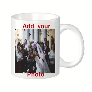 2026  1pc Personalized Photo Coffee Mug - Custom Wedding, Anniversary, Valentine's, Mother's Day Gift - Add Your Own Photo - Hand Wash Only - Keepsake Cup for Couples, Parents, Bride & Groom - Heartfelt Present for Tea, Coffee, Hot Chocolate, Coffee Lover