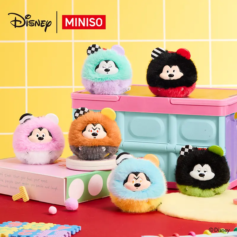Disney Explosion Mickey Series Vinyl Plush Keychain Blind Box - Unisex Limited Edition Collector's Item, Cute Handmade Figure, Soft-Textured Plush Pendants, Distinctive Styling, 1/72 Odds, Blind Bag Unboxing Small Gifts, Collector's Edition