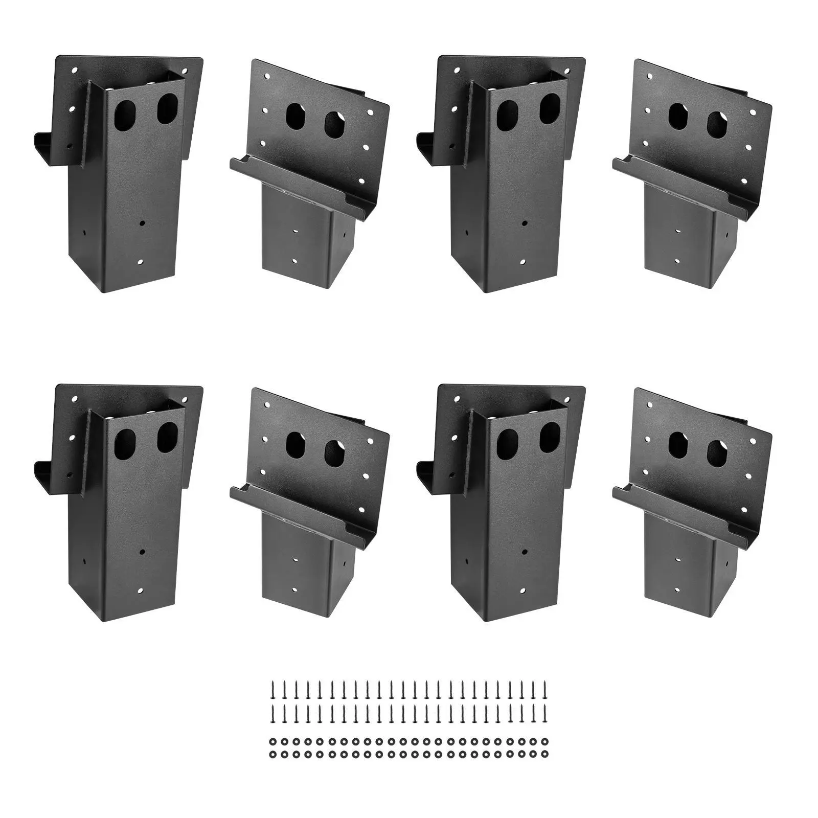 VEVOR 8 Pcs High Load Steel Elevator Brackets, 2204lbs/1000kg Capacity, 3.6x3.6 Platform Fit for 3.5x3.5 In/88.9x88.9 mm Lumber, for Deer Stands, Hunting Blinds, Shooting Shack#SohoChic