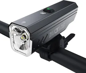 BUCKLOS Lumens Ultra Bright Bike Lights for Night Riding, Bicycle Headlight with Auto-Dimming LED USB Rechargeable, IPX5 Waterproof Front Light, Long Battery Powered Daytime Running Light mini bike mtb cycling commuting charging unisex biking