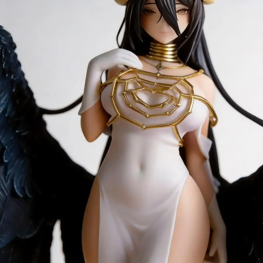 Anime Overlord Albedo Figure 23cm GK Statue Collectible Model Toy Desktop Ornament for Fans Home Decoration