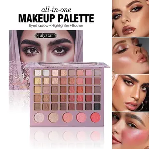 40-Color Shimmer Matte Eyeshadow Palette | Highly Pigmented Velvet & Metallic Finishes, Blendable Neutral Nude & Glitter Shades, Professional All-in-One Makeup Kit, Travel-Friendly Cosmetic Set, Gift for Beginners & Artists