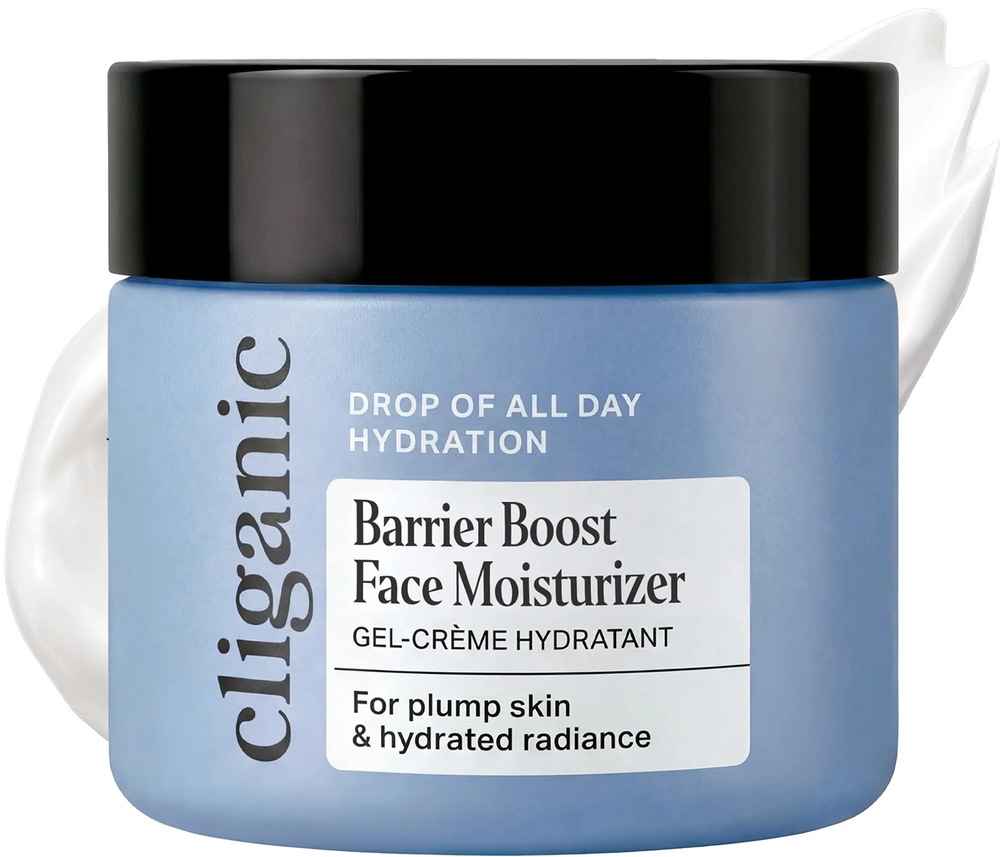 Cliganic Barrier Boost Face Moisturizer (1.7oz) with Triple Botanical Complex® - Jojoba, Rosehip & Argan Oil Support The Moisture Barrier, Hyaluronic Acid Deeply Hydrates For Dewy Plumper-Looking Skin