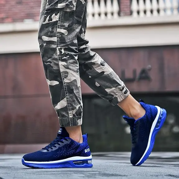 Men\'s Running Sneakers with Cushioned Insole and Mesh Upper Amazon.com | Men main image 4