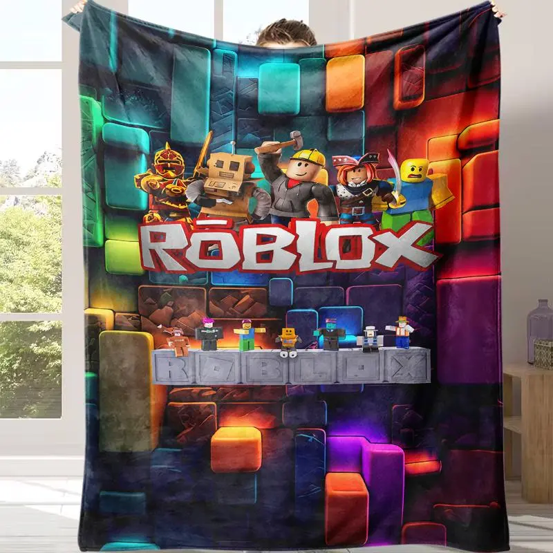 Countdown Sale! Soft Funny Throw Blanket Roblox Blanket Cozy Lightweight Plush Portable Cover Blanket Suitable for use in offices, sofas, and travel settings, etc.A gift suitable for fans, friends and children