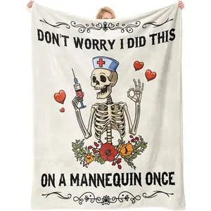 Nurse Gifts for Women, Nurse Week Appreciation Practitioner Gifts, Nurses Week/Day/Graduation/Birthday Present, Cool LPN RN Gift for Nurses Blanket, Future/New Grad