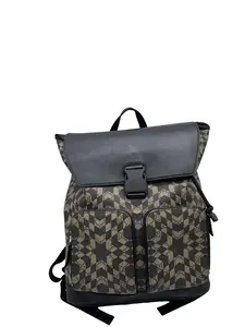 Pre-owned GUCCI GG Geometric Pattern Flap Backpack/WJ05130244/0244