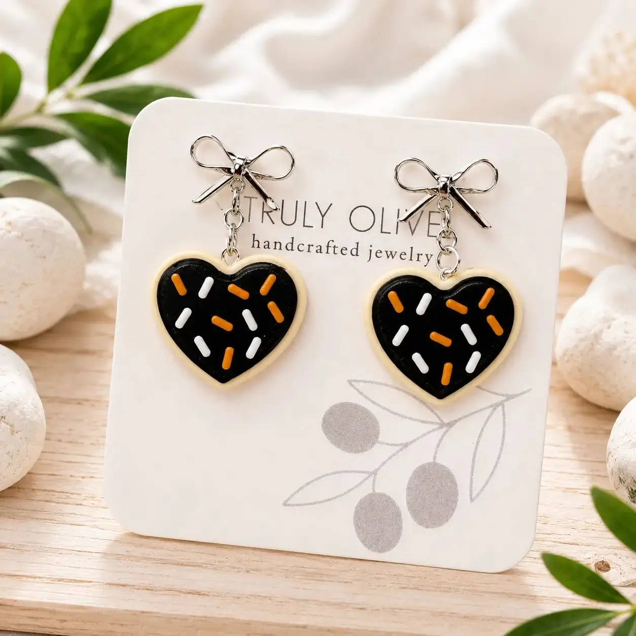 Halloween Sugar Cookie Earrings Lightweight Halloween Sprinkles