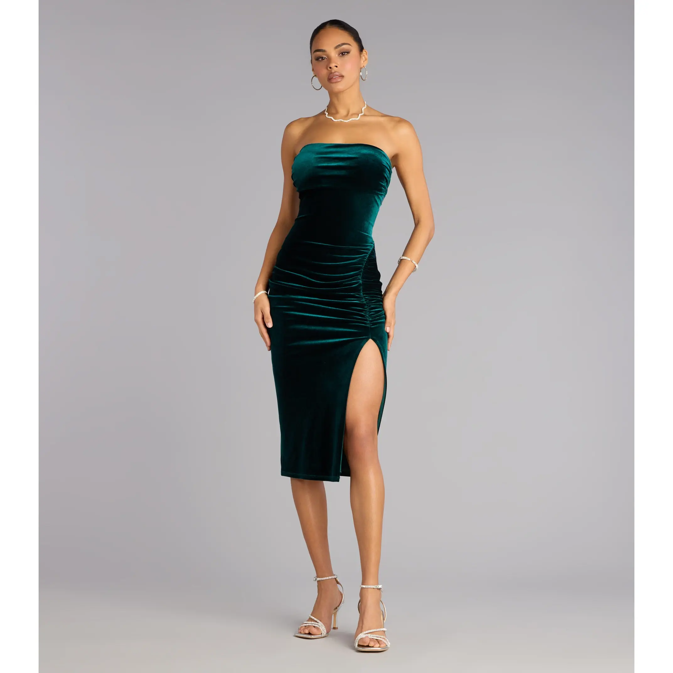 norma kamali strapless dress midi - TikTok Shop