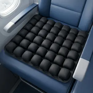 Qticare Inflatable Travel Seat Cushion for Chairs, Portable Air Cushion with Adjustable Firmness for Long Sitting Comfort