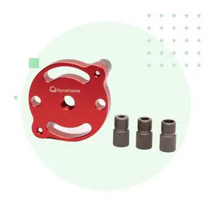 YoraHome 3-Hole Vertical Drilling Guide with 6mm 8mm 10mm Drill Bushings