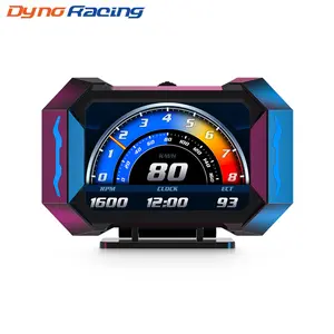 ACE CAR OBD2 Gauge Car HUD Head Up Display Gauge Display Tachometer Gauge Multi-function Digital OBDII Speedometer with Car Speed MPH Altitude Driving Direction Slope Meter for Most Vehicles After 2008