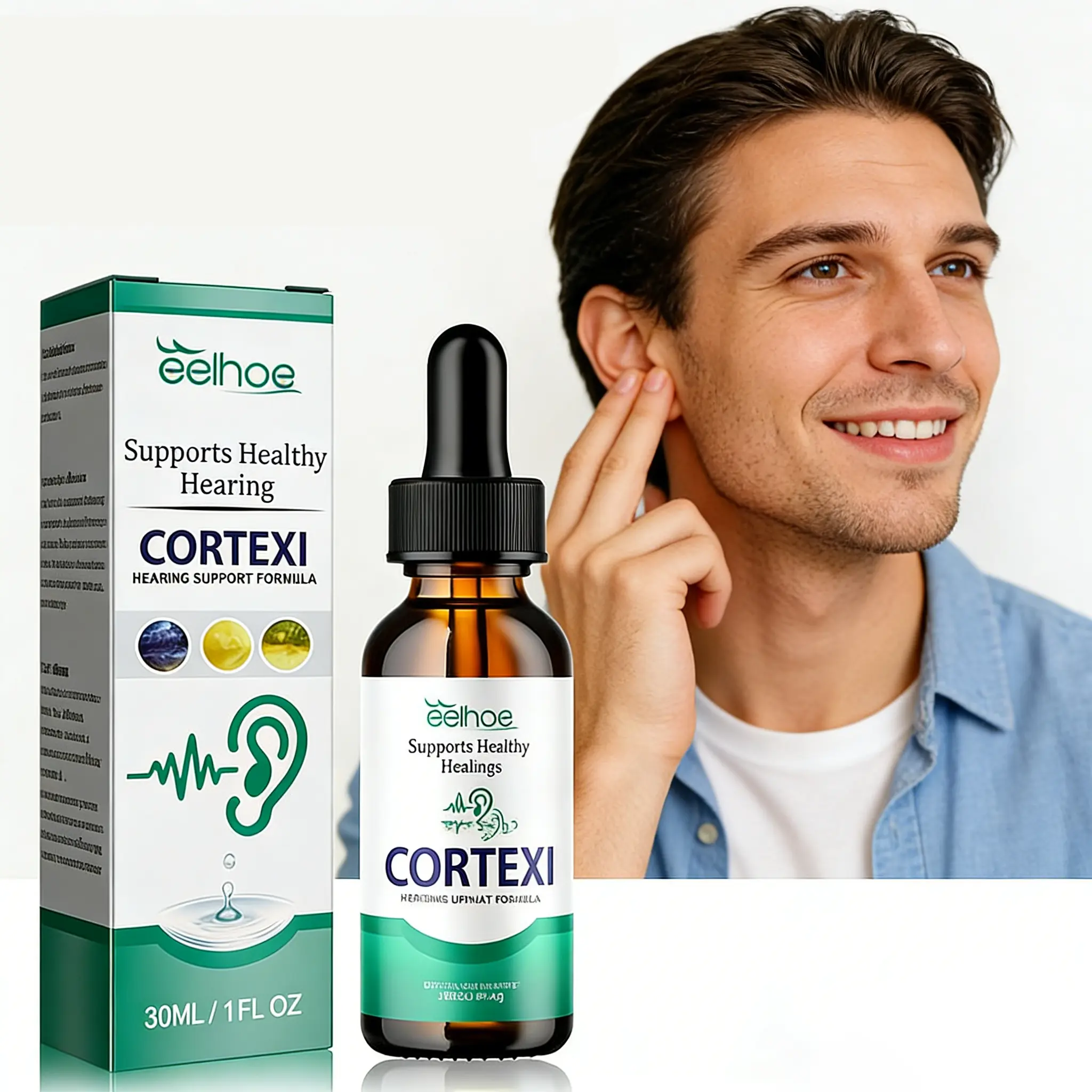 Ear Ringing & Clogged Ears Relief Drops, Natural Tinnitus Relief Solution, Effectively Reduce Ear Noise & Support Better Hearing   Ear Drops