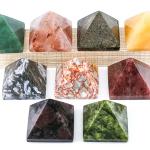 【Star Gate】1 count "Exquisite crystal Pyramids - Hand - Carved Decor | Mystical & Symbolic"
