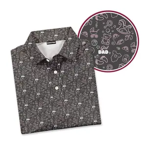 Funny Girl Dad All Over Print Polo – Perfect Gift for New Dads, Baby Shower & Father’s Day
