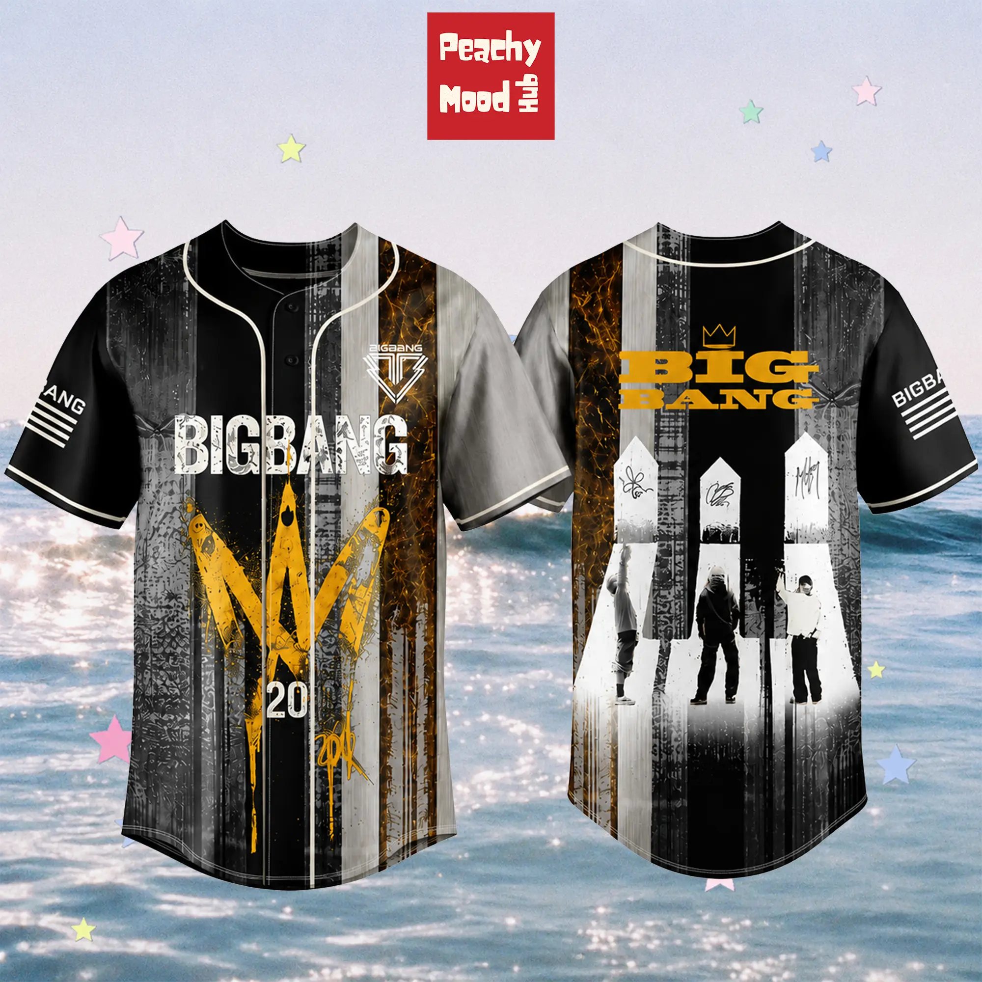 BIGBANG 20th Anniversary World Tour 2026–2027 Baseball Jersey, <XX : COSMOS> Limited Edition, K-Pop Concert Fan Merch, Korean Music Apparel, Gift for Fans