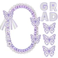 Butterfly Style-Purple, White
