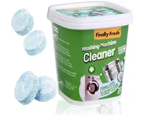 Finally Fresh Washing Machine Cleaner for Front/Top Loaders - 20 Packs for Sensitive Skin, Suitable for All HE Washing Machines