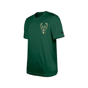 New Era Leisure Green Milwaukee Bucks T-Shirt