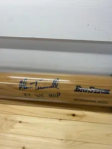 Allen Trammell signed baseball bat one inscription 84 WS MVP