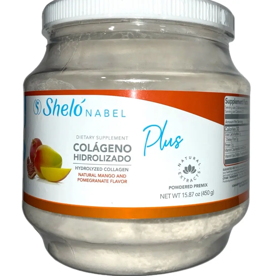 HYDROLYZED COLLAGEN PLUS HYALURONIC ACID Net WT. 15.87oz (450g) MANGO/GRANADA FLAVORED