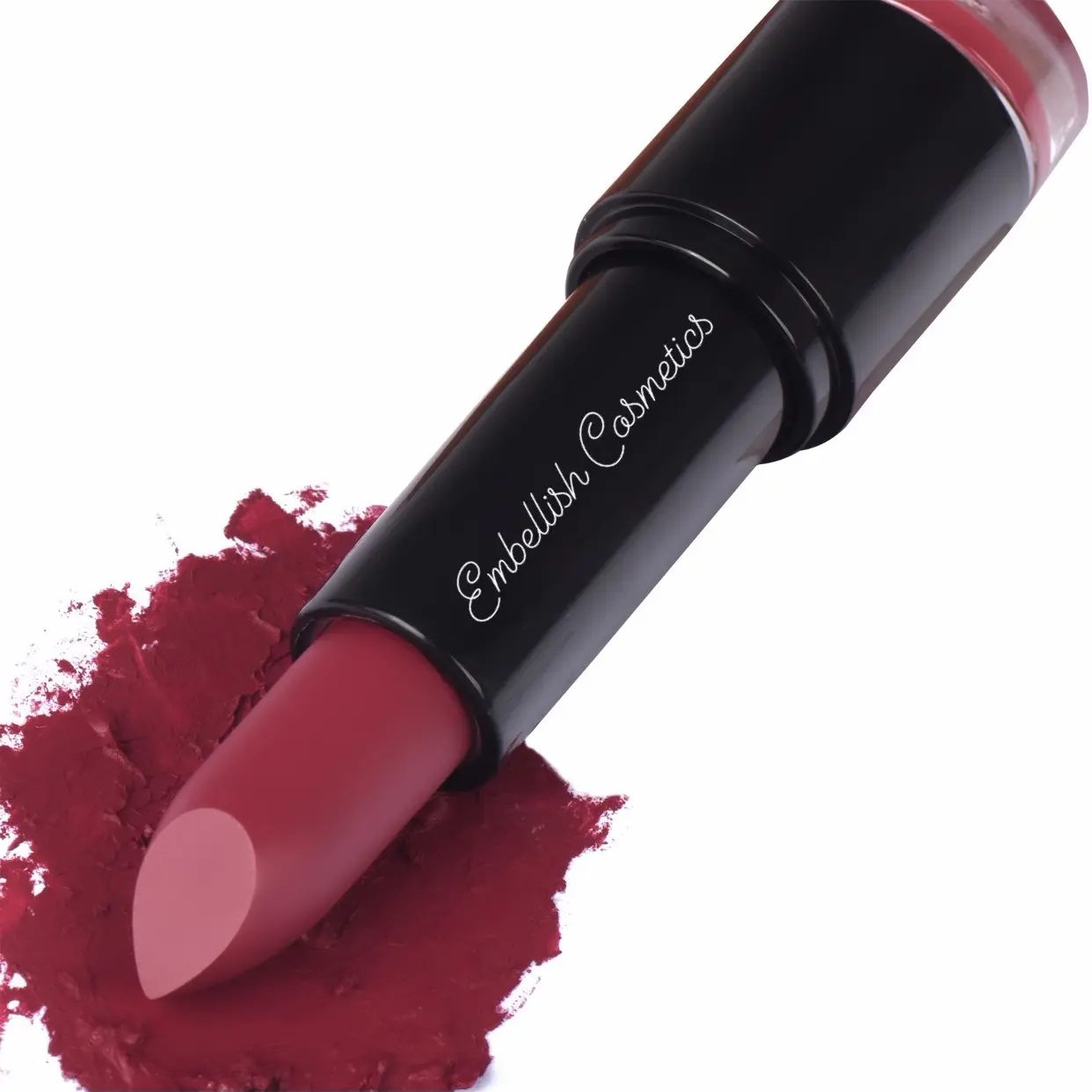 Embellish Cosmetics Cream Matte Smooth Vegan Lipstick - High Pigment, Smooth Glide, Non-Drying, Perfect for Any Occasion  Shade- Passion