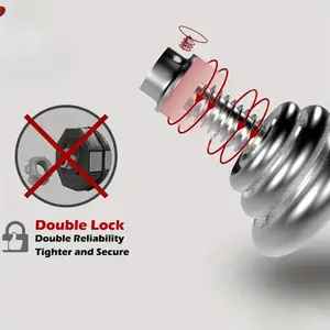 Adjustable Dumbbell Set 44lbs with Carry Case - Cast Iron Home Gym Weights for Men & Women, Compact Workout Equipment for Small Spaces